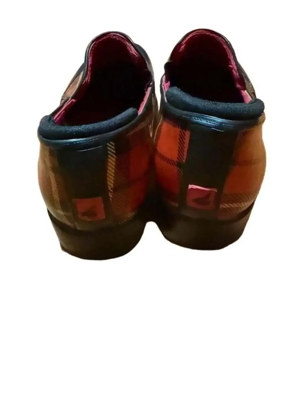 Sperry Top-Sider Pelican Waterproof Rubber Plaid Slip-On Rain Shoes